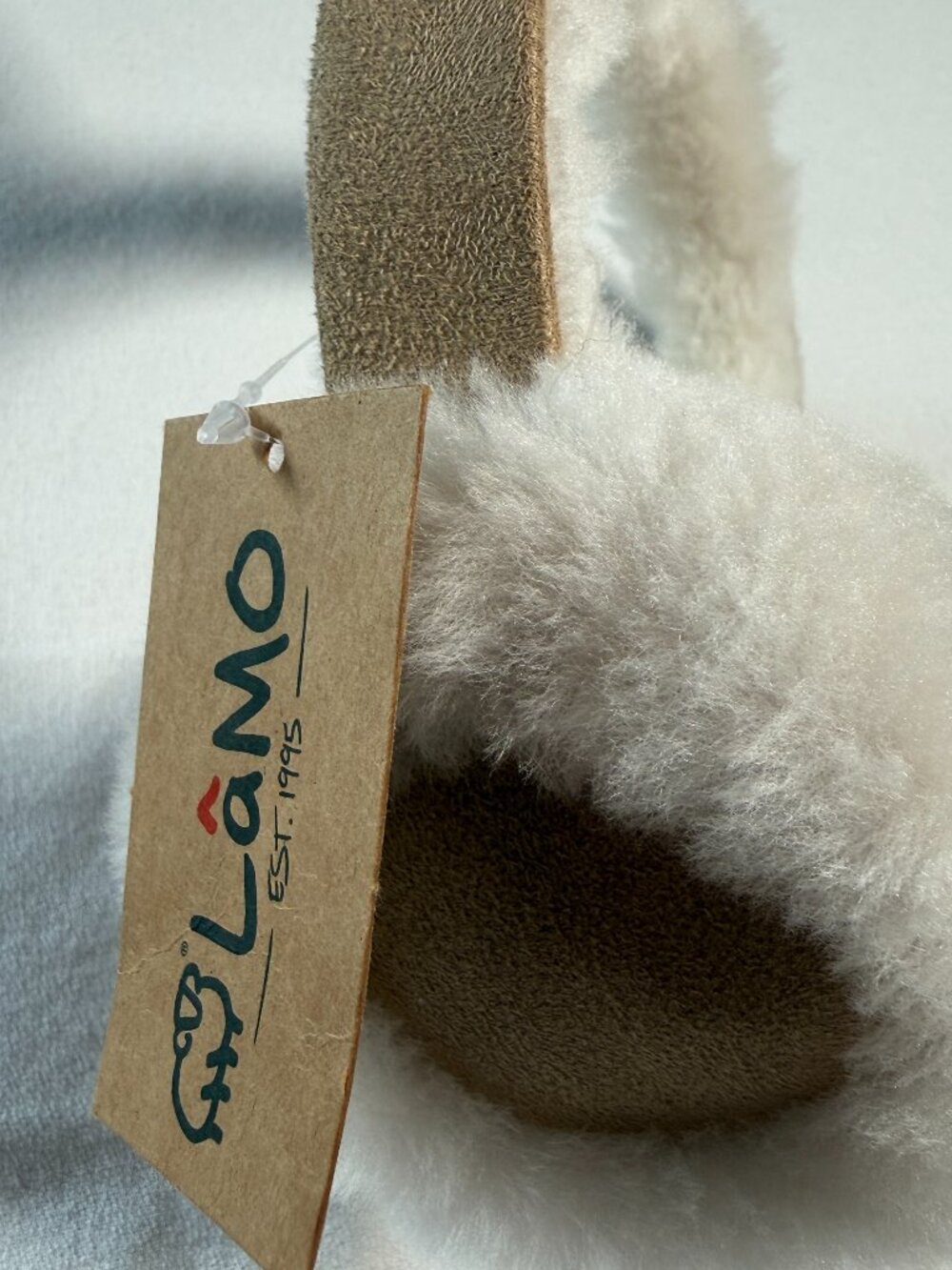 NWT LaMo Sheepskin and Genuine Leather Kids Ear Warmers